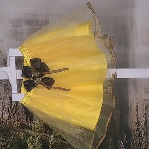 Just Pretend Bumble Bee yellow and black tulle tutu kids dress up costume